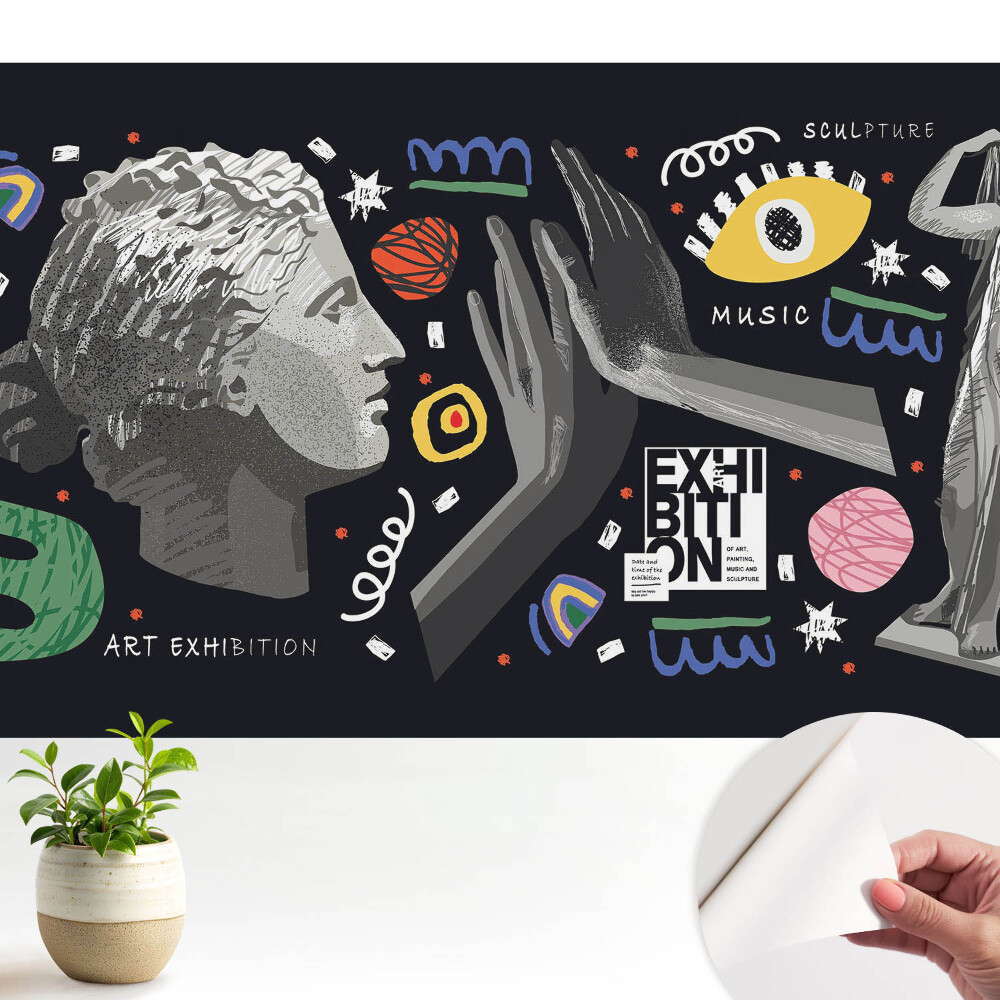 Fototapeta na wymiar do sypialni Abstrakcyjny motyw sztuki i muzyki