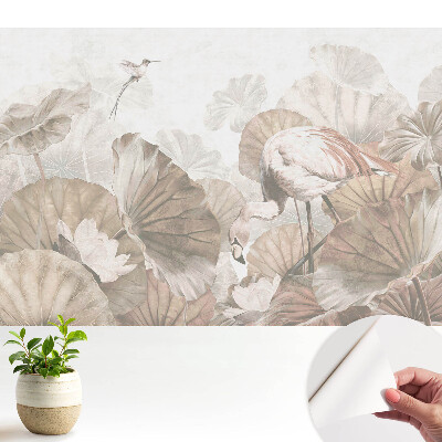 Tapeta fotograficzna samoprzylepna Flaming wśród liści