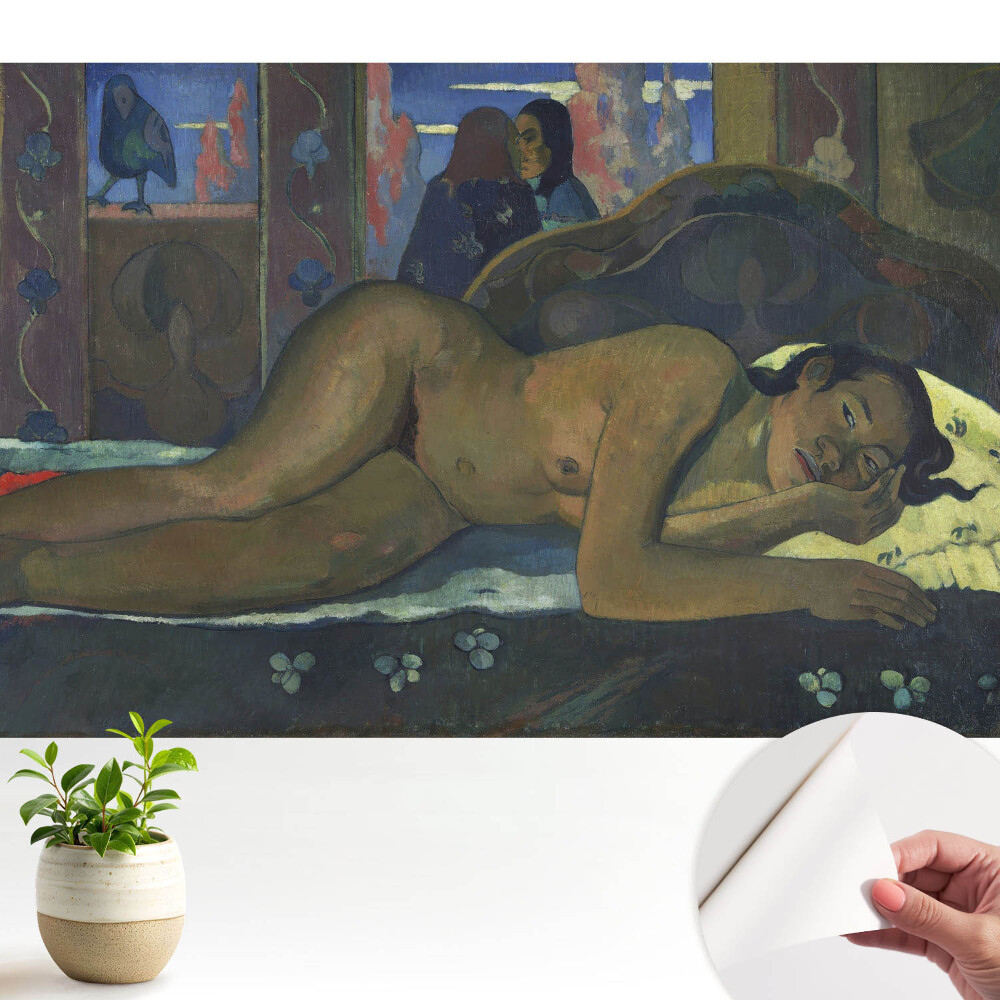 Fototapeta samoprzylepna do salonu Egzotyczna kobieta w spokojnym wnętrzu