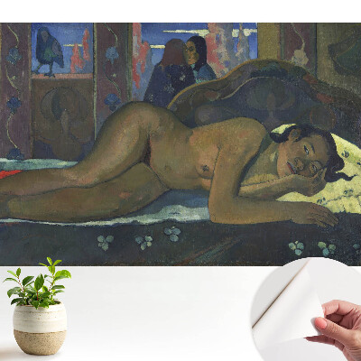 Fototapeta samoprzylepna do salonu Egzotyczna kobieta w spokojnym wnętrzu