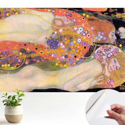 Fototapeta samoprzylepna do salonu Kolorowe kwiaty fantazyjne postacie