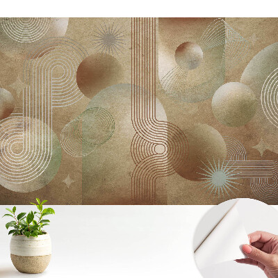 Tapeta fotograficzna samoprzylepna Abstrakcyjna kompozycja geometryczna retro