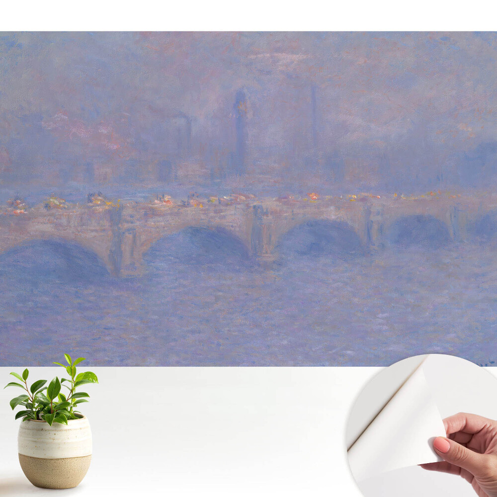 Tapeta fotograficzna samoprzylepna Impresjonistyczny most mglisty nostalgiczny
