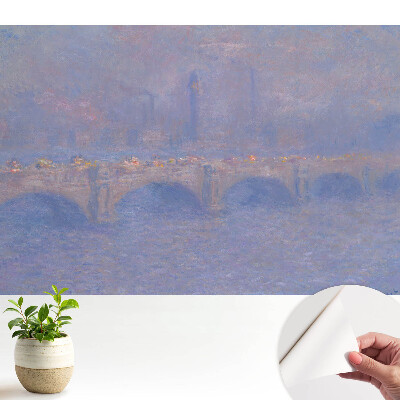Tapeta fotograficzna samoprzylepna Impresjonistyczny most mglisty nostalgiczny