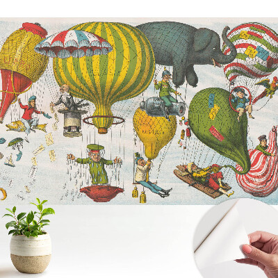 Tapeta fotograficzna samoprzylepna Kolorowe balony pełne przygód