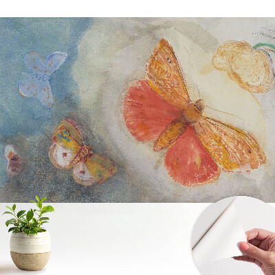 Fototapeta samoprzylepna do salonu Kolorowy motylowy raj