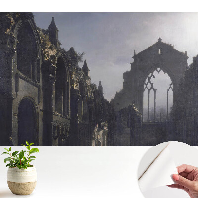 Fototapeta na wymiar do sypialni Gotycka ruina architektonicznie symetryczna