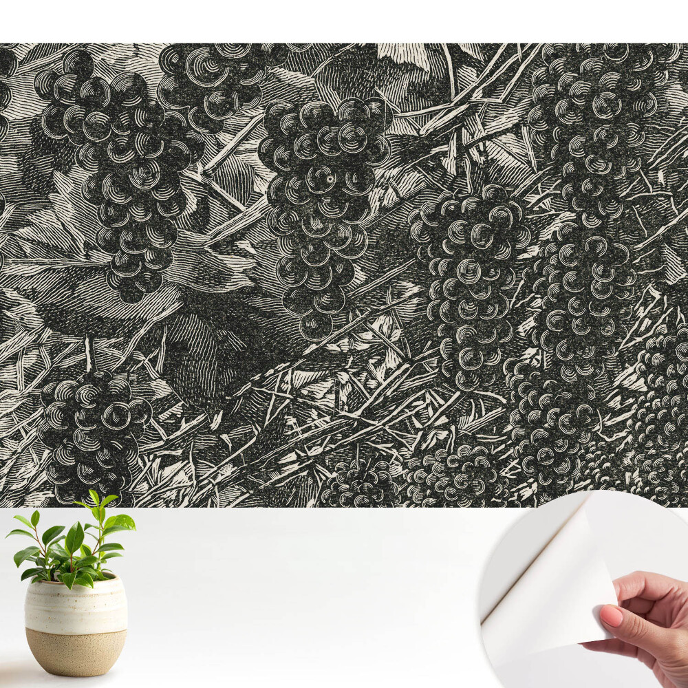 Tapeta fotograficzna samoprzylepna Klasyczny winogronowy motyw elegancji