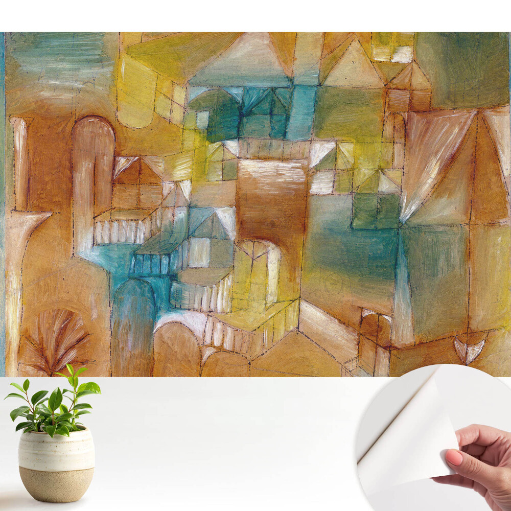 Fototapeta na wymiar do sypialni Abstrakcyjne miasto pełne harmonii