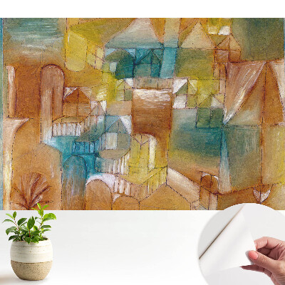 Fototapeta na wymiar do sypialni Abstrakcyjne miasto pełne harmonii