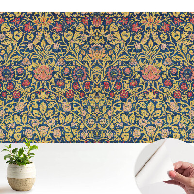 Tapeta fotograficzna samoprzylepna Eleganckie klasyczne kwiaty w powtarzalnej kompozycji