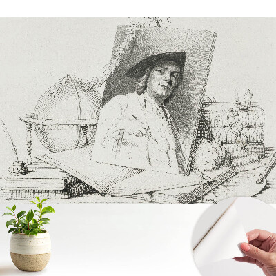 Fototapeta na wymiar do sypialni Klasyczna ilustracja z portretem