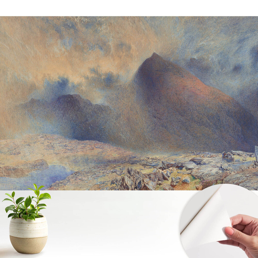 Fototapeta na wymiar do sypialni Górska panorama melancholijna i majestatyczna