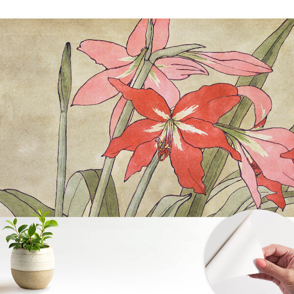 Tapeta fotograficzna samoprzylepna Retro kwiatowa kompozycja harmonijna natura