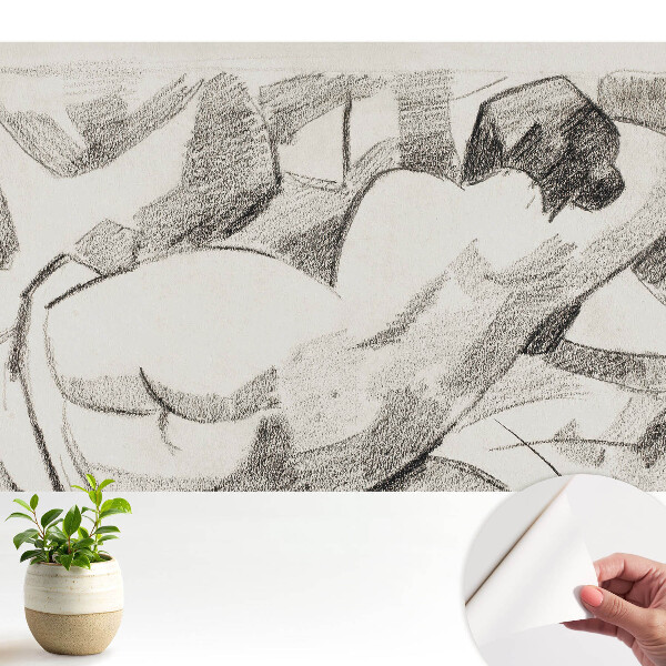 Nowoczesna fototapeta na wymiar Leżąca postać impresjonistyczny styl spokojny klimat