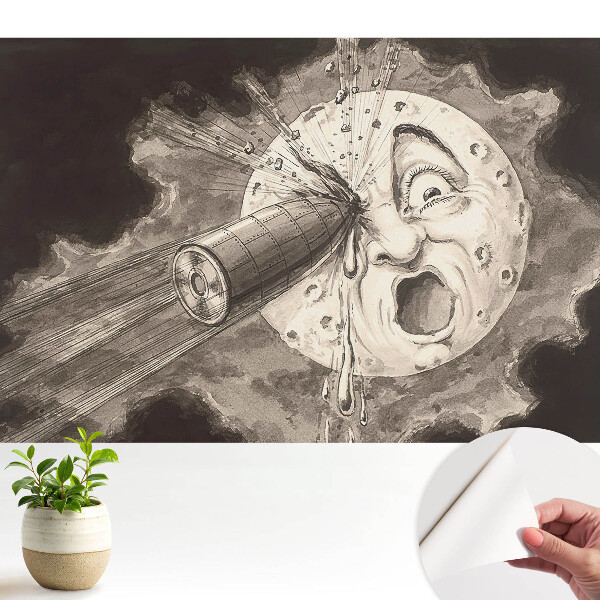 Fototapeta do salonu Księżyc i metalowy obiekt