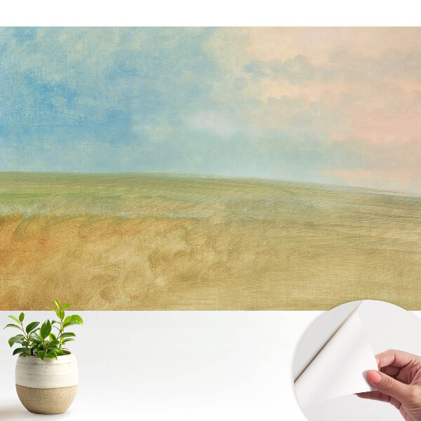Tapeta fotograficzna samoprzylepna Pastelowy krajobraz w abstrakcyjnym stylu