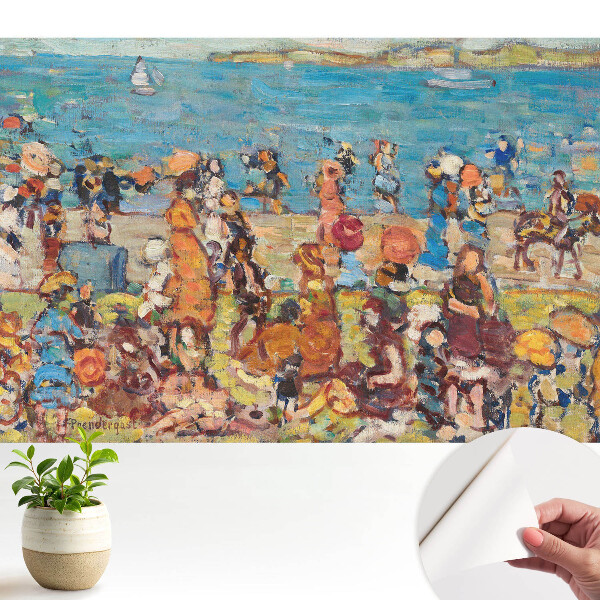 Fototapeta na wymiar do sypialni Plażowy dzień impresjonistyczny kolor