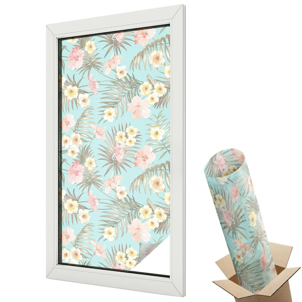 Dekoracyjna folia okienna Tropikalny wzór