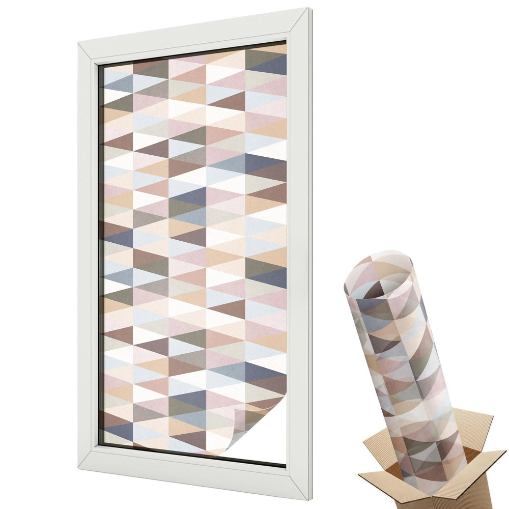 Dekoracyjna folia okienna Pastelowa symetria