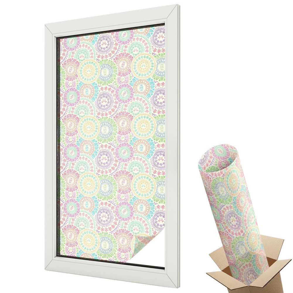 Dekoracyjna folia okienna Kolorowe mandale