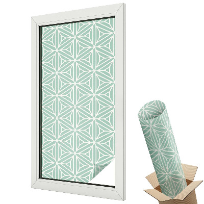 Mleczna folia na okno witraż Harmonijna struktura