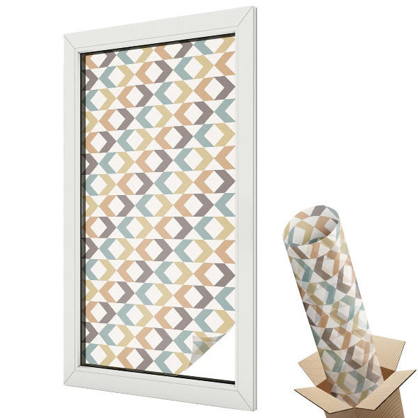 Dekoracyjna folia okienna Geometryczne romby