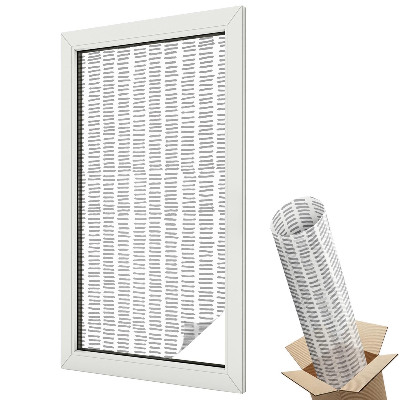 Mleczna folia na okno witraż Minimalistyczne linie