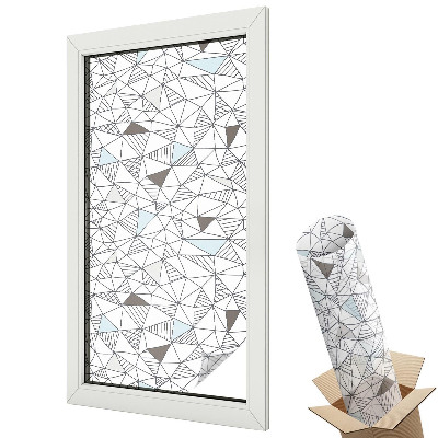 Witraż naklejka na okno Abstrakcyjne kształty