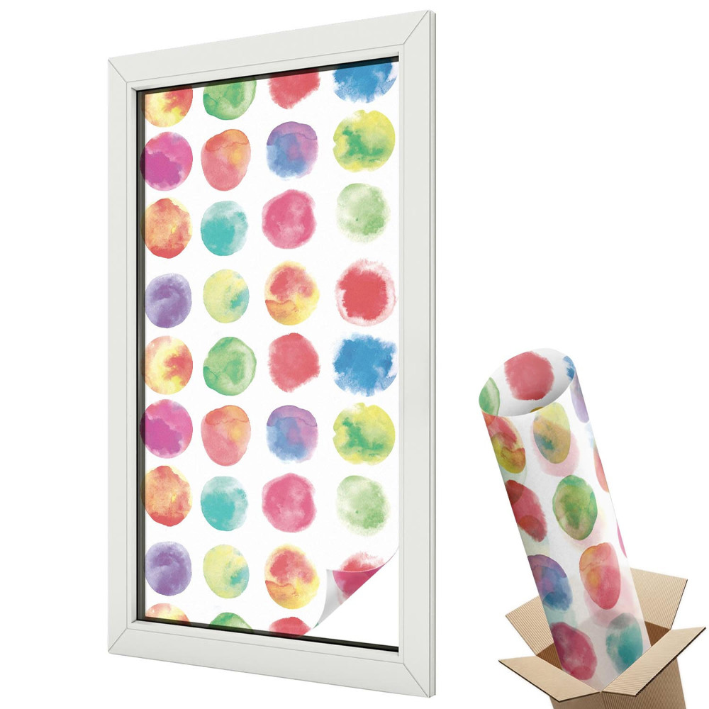 Dekoracyjna folia okienna Kolorowe kółka