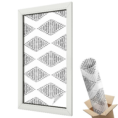 Dekoracyjna folia okienna Geometryczne diamenty