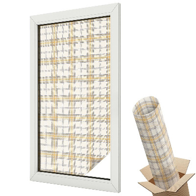 Mleczna folia na okno witraż Geometryczna kratka