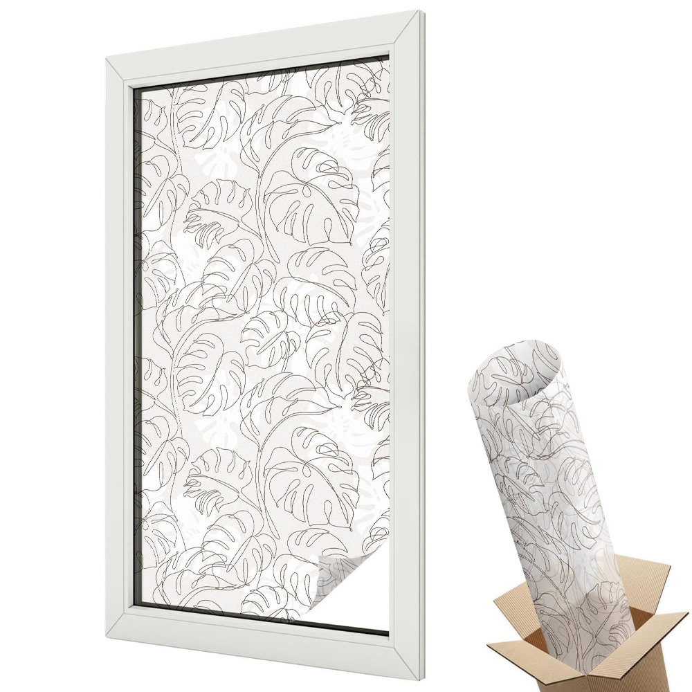 Dekoracyjna folia okienna Roślinny ornament