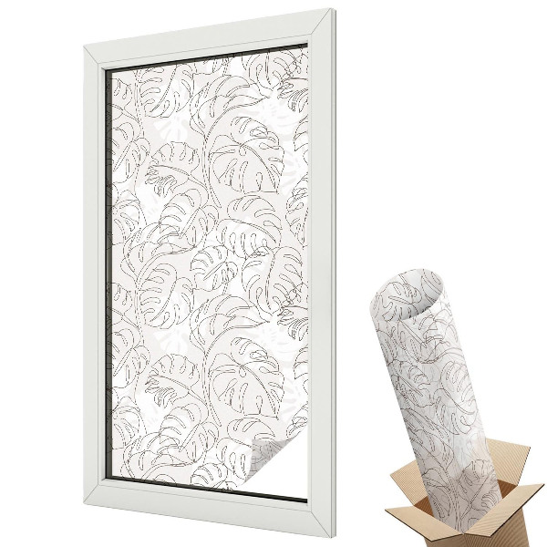 Dekoracyjna folia okienna Roślinny ornament