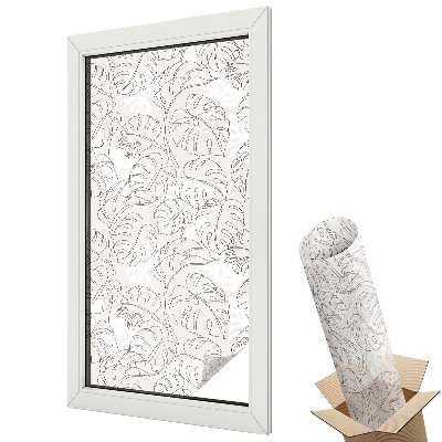 Dekoracyjna folia okienna Roślinny ornament