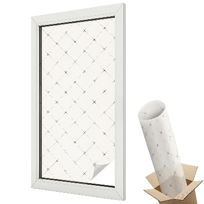 Witraż naklejka na okno Geometryczna siatka