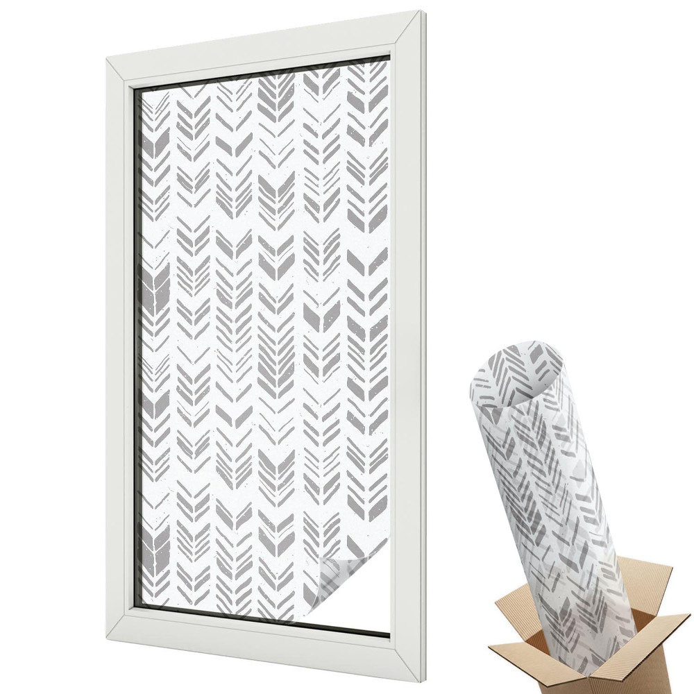 Witraż naklejka na okno Wzór strzałek