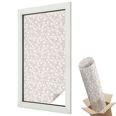 Witraż naklejka na okno Kwiatowa delikatność