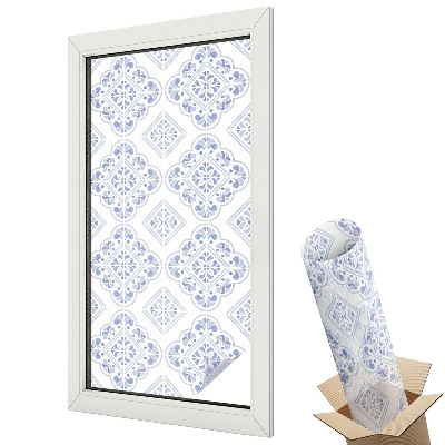 Mleczna folia na okno witraż Geometryczny wzór