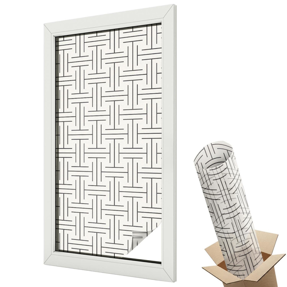 Dekoracyjna folia okienna Plecionka symetryczna