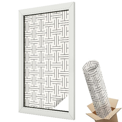 Dekoracyjna folia okienna Plecionka symetryczna
