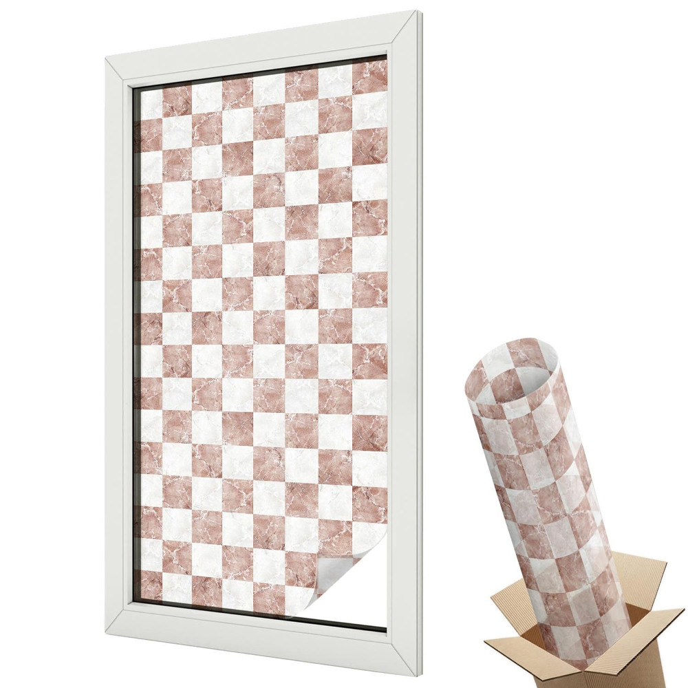 Dekoracyjna folia okienna Klasyczna szachownica