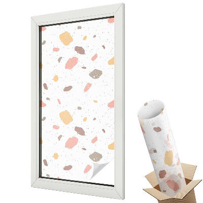 Dekoracyjna folia okienna Abstrakcyjne terrazzo