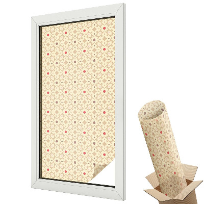 Witraż naklejka na okno Kwiatowe wzory