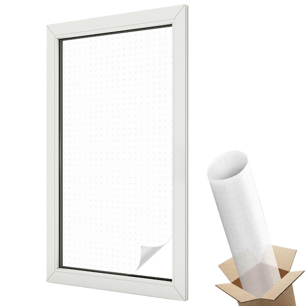 Mleczna folia na okno witraż Drobne punkty