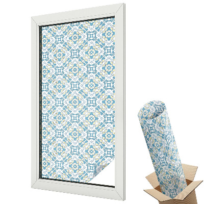 Witraż naklejka na okno Geometryczne rozety