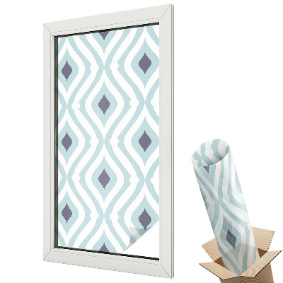 Mleczna folia na okno witraż Nowoczesna elegancja