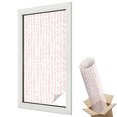 Dekoracyjna folia okienna Jodełka pastelowa