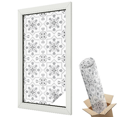 Witraż naklejka na okno Symetryczne ornamenty