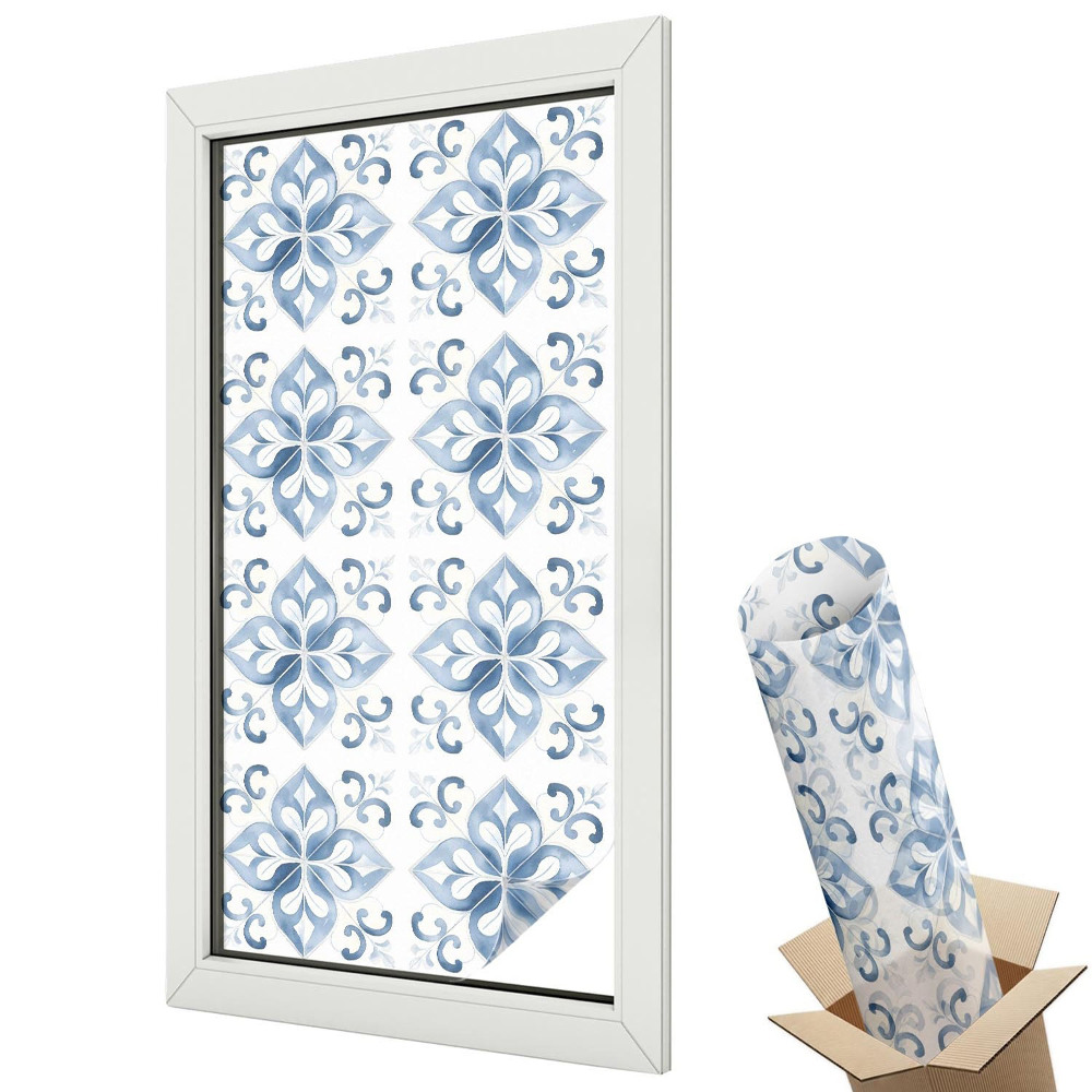 Witraż naklejka na okno Klasyczna elegancja